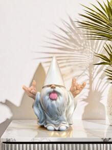 1 件侏儒架子坐垫收藏品小雕像，有趣的侏儒悬挂在架子或桌子边缘树脂雕像圣诞节装饰品，适合圣诞节家庭办公室装饰品礼物，万圣节，万圣节装饰 - 彩色 - 查看 12