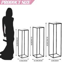 3 szt. Cylindryczny stojak na cokole, kwadratowy złoty metalowy uchwyt na rośliny w kształcie cylindra na kwiaty na imprezę, gabloty, stoły w kształcie cylindra, wazony, dekoracje na przyjęcie urodzinowe