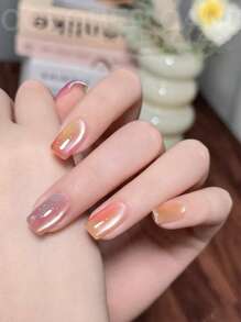 莱娅小姐9件15ML春夏冰透明果冻多巴胺玻璃糖果彩虹马卡龙色系列凝胶指甲油流行美白水晶玻璃珠彩色凝胶清漆高度通用透明绿蓝紫黄橙粉色红琥珀色指甲可叠加水晶猫眼需要UV干燥 - 彩色 - 查看 7