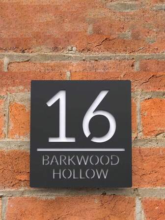 Personalized Double-Layer Hollow Laser Engraving Physical Strength 3D Crafted Address Sign, Suitable For Home And Office, Easy To Install, Perfect Entrance Decoration,Multi-Functional, ,Ornamental,Reusable,Exquisite,Stylish,High-Quality,Colorful,Modern,Custom,Personalized,Unique,Boyfriend,Dad,Girlfriend,Mom,Family,Friends,Tea Room,Home,Garden,Office,Home Decor,Home Decor,Home Harmony