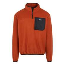 Regatta Mens Frankie Half Zip Fleece Top (Red Ochre) - Red - View 1