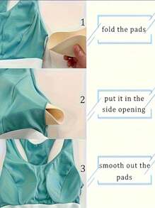 2 件可重复使用乳胶吊带胸垫，隐形防凸胸部增强垫，女士内衣和瑜伽胸罩配件，尼龙氨纶混纺，仅可手洗，隐蔽式乳房罩 | 柔软质地垫 | 氨纶混纺面料