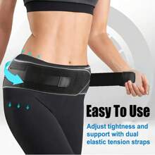 Verstellbarer Sakroiliakal-Hüftgurt für Frauen und Männer, atmungsaktive Hüft- und Taillenunterstützung, Lendenwirbelstütze für Sport