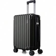 Large Suitcase Hard Shell | Aluminum Telescopic Handle | TSA 3 Digit Combination Lock | 4 Dual Spinner Wheels | Lightweight Suitcase Large. (Black, Large 28") - Black - View 11