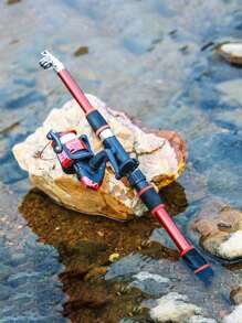 SOUGAYILANG Basic/Lightweight And Portable Complete Fishing Rod Kit – Telescopic 1.8M/5.9FT Rod, Spinning Reel & Accessories – Ideal For Beginner & Pro Anglers - Multicolor - View 11