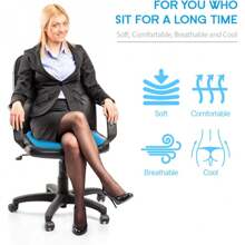 Gel Seat Cushion For Long Sitting (Thick & Extra Large), Gel Cushion For Wheelchair Soft, Gel Chair Cushion Comfy, Gel Car Seat Cushion Breathable, Gel Seat Cushion For Office Chair For Hip Pain