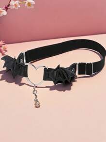 1pc PU Leather Punk Gothic Wing Leg Garter Thigh Ring Accessory - Multicolor - View 5