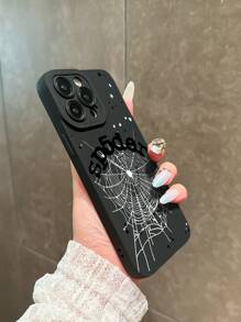 蜘蛛网星空图案保护壳，兼容苹果 16 Pro Max、14、13、12、11 Pro Max、XS Max、X、XR、8、7、6S、Plus、Mini 以及三星 Galaxy A13 4G、S21 FE 5G、A15、A21S、A34、A12、A50、S21、A71，适合作为生日礼物，送给女朋友、男朋友或自己，防摔、防水、防震、防刮，国际版，非国内版。 - 黑與白 - 查看 4