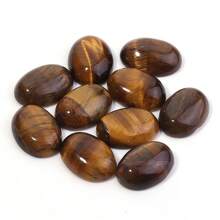 10pcs/Pack Natural Agate Oval Cabochons, DIY Vintage Handmade Jewelry Accessories - Multicolor - View 24