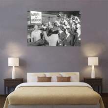 End Of The Prohibition Farewell 18th Amendment Print Poster Unique Modern Canvas Wall Painting Simple Aesthetic Decoration Bedroom Kitchen College Style Dormitory Home Decorations With Frame Can Be Hung Directly