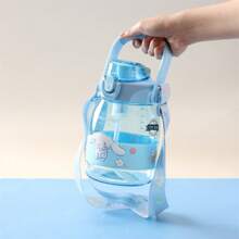 Miniso Cinnamoroll Water Bottle Cute Cartoon Portable Straw Cup With Strap Large Capacity Outdoor Sports Big Belly Cup Water Cup 1200ml/40.58oz - Blue - View 8