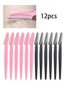 70/24/12/6pcs Set Multicolor Grooming Eyebrow Razor & Shaver Set, Eyebrow Trimmer & Shaver, Exfoliating Dermaplaning Tool, Body Hair Removal Trimmer And Face & Eyebrow Razor Set Long Handle Blade With Precision Cover Women Eyebrow Shaping Tools Suitable For Or Travel Use Multi-Function Eyebrow Trimmer, Sharp Stainless Steel Eyebrow Tools With Cover, For Eyebrow, Lip, Leg Hair & Gentle Effective Removal,Makeup,Cheap,Room Decor,Vanity,Travel,Bedroom,Makeup Accessories,Eyebrow Razor