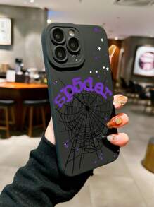 Funda para teléfono con estampado de telaraña y estrellas, compatible con Apple 16 ProMax, 14, 13, 12, 11 Pro Max, XS Max, X, XR, 8, 7, 6S, Plus, Mini, y Galaxy A13 4G, S21 FE 5G, A15, A21S, A34, A12, A50, S21, A71, funda de teléfono resistente a golpes, adecuado como regalo de cumpleaños para novia, novio o uso personal