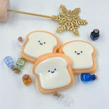 1 件超柔软的 Squishy Toast 玩具 - 可爱的笑脸设计，慢回弹，易于清洁，青少年减压玩具，由合成橡胶制成，有趣的桌面装饰，办公室压力释放可爱玩具 - 彩色 - 查看 8