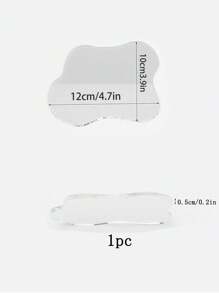 5/2pcs/1pc Acrylic Coaster Decorative Plates, Asymmetric Bar Drink Coaster, Clear Cloud Shape Coffee Cup Coaster, Perfect For Tabletop Protection And Accessories Display