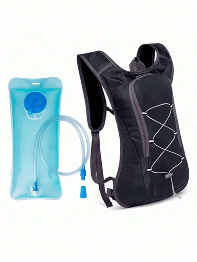 1/2pcs Hydration Pack, Hydration Backpack - Water Backpack With 2L Hydration Bladder-The Perfect Backpack For Outdoor Sports Cycling Skiing Hiking Running Camping Climbing Beach Bag Beach Essentials Beach Towel Organizer Beach Accessories Sport Bag For Sports For Fitness For Exercise Large Capacity Travel Bag For Vacation For Women For Men Travel Essential Durable For Running For Hiking