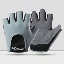 1 Paio di guanti sportivi mezze dita, modello 2025 nuovo, sottili, antiscivolo, ammortizzanti, adatti per ciclismo all aperto, fitness, allenamento sportivo, unisex, palestra, sport, esercizi domestici, guanti da palestra per donna, guanti da boxe, guanti da palestra per uomo