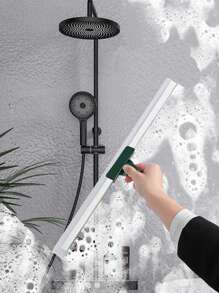 1/2pcs Floor And Wall Wipers Squeegee Broom Floor Scraper Shower Squeegee For Tile Shower Walls Floor Wiper Squeegee Floor Bathroom Squeegee For Shower Kit Stainless Steel Dark Green Bathroom Decor Fall Decor