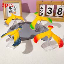 1-3pcs/Set Random Color Balanced Eagle & Transparent Pyramid Base Creative Anti-Stress Toys