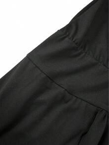 Plus Size Women Elegant V-Neck Sexy High Slit Solid Color Dress For Party, Vacation, Wedding Honeymoon, Cocktail, Casual (Belt Not Included), Spring/Summer