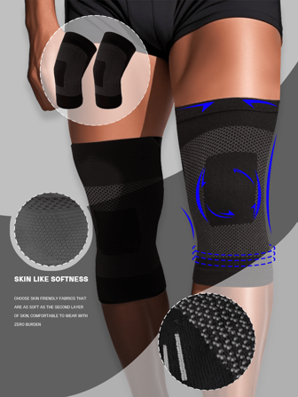 1 Par de Mangas de Compresión Transpirables Antideslizantes para Hombres, Adecuadas para Correr, Ciclismo, Deportes, Gimnasio