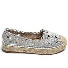 Lace Espadrilles – Bohemian Elegance For A Summer Style - Silver - View 4
