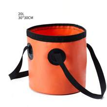 Collapsible Bucket, 5 Gallon Portable Folding Water Container For Travelling, Camping, Hiking, Fishing, Gardening