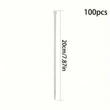 100/400 piezas Bridas de nailon negras y blancas, bridas de plástico autobloqueantes, bridas para cables, bridas de nailon autobloqueantes, bridas para cables, bridas para horticultura, bridas de sellado multiusos, alta resistencia sin romperse, para ordenar y almacenar cables, fijar cables eléctricos domésticos, adecuado para uso en interiores y exteriores