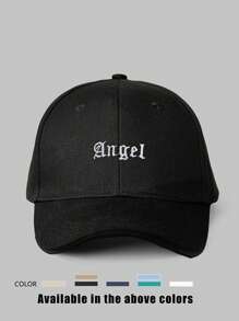 1pc Embroidered "ANGEL" Adjustable Baseball Cap, Outdoor Sun-Protective Casual Cap Suitable For Spring, Autumn Travel, Beach Vacation, Y2K Style Youth Headwear - Baseball Cap - View 2