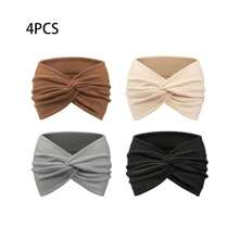 1 件女士运动头带，波西米亚风格头巾，复古扭曲头带，适合瑜伽跑步运动骑行旅行，多种颜色 - 彩色 - 查看 27