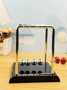 1pc Đồ trang trí sáng tạo Quả bóng Newton bằng kim loại Đồ chơi lắc lư thiên thể Đồ chơi giải tỏa căng thẳng cho bàn làm việc - thuyền buồm bạc - Xem 6