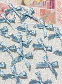 The New Lace Silk Bowknot Is Hand Tied, DIY Card Issuing, Handmade Clothing Design, Mobile Phone Case, Guka Decorative Material, Handmade DIY Knot Accessories, Mini Version Widely Used In Underwear, Home Textiles, Hats, Accessories, Hair Accessories, Etc. - Multicolor - View 10