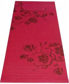 S Yoga Mat With Floral Pattern - 紅色 - 查看 4