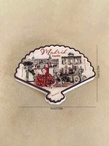 1 pieza Imán de nevera recuerdo 3D de Barcelona, España, regalo decorativo magnético