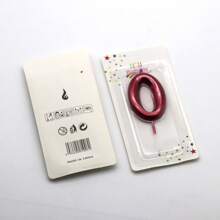 A Large Red 6cm Digital Birthday Candle, Number Birthday Candles,A Souvenir For Holiday Celebrations, Cake Baking Decorations, Coming Of Age Celebrations, Birthday Anniversaries, And Other Festive Events