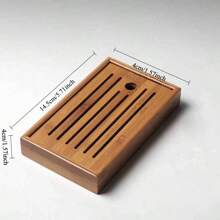 Solid Wood Tea Tray Drainage Water Storage Kung Fu Tea Set Drawer Tea Room Board Table Chinese Tea Room Ceremony Tool - Multicolor - View 12