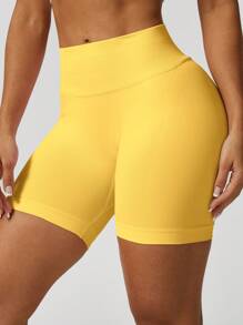 NcmRyu 女式无缝弹力高腰速干透气紧身短裤，适合跑步、健身和锻炼