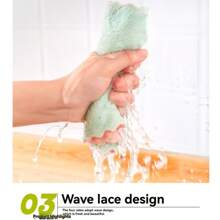 10 pièces/20 pièces Chiffons de vaisselle de couleur aléatoire : non adhésifs, absorbants, ne peluchant pas. Chiffons de nettoyage de cuisine épais et durables pour laver la vaisselle, essuyer les tables.