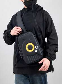 Crossbody Bag New Fashion Men's Premium Sense Combination Lock Men's Chest Bag Multifunctional Business Commuter Chest Bag