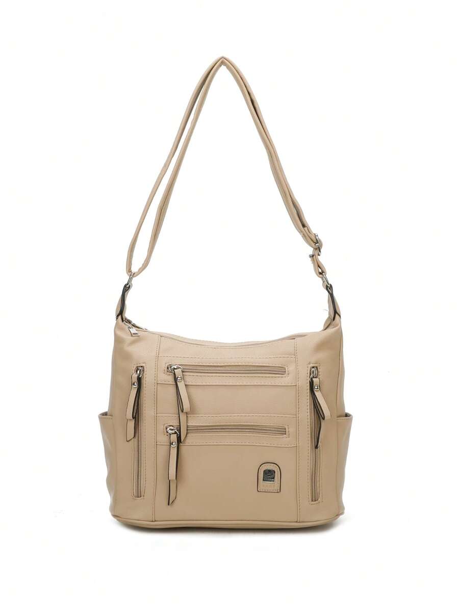 Borsa casual da donna, con motivo a farfalla, adatta per primavera/estate, per uso quotidiano e vacanze, design con tasche multiple, grande capacità di stoccaggio, alla moda, per pendolarismo