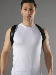 VBOSI 1 pieza Corrector de postura ajustable unisex para la parte superior de la espalda, cinturón deportivo para los hombros, para mujeres y hombres, accesorio para el gimnasio