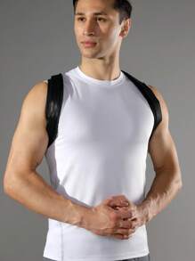 VBOSI 1 pieza Corrector de postura ajustable unisex para la parte superior de la espalda, cinturón deportivo para los hombros, para mujeres y hombres, accesorio para el gimnasio