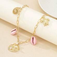 1 件金属心形小盒吊坠项链，带樱桃邪眼辣椒太阳吊坠珠宝礼物情人节、妈妈、母亲、母亲节、礼物 - 多吊墜項鍊 - 查看 13