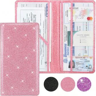 车辆登记和保险卡夹、车辆执照文件手套箱隔间整理器、男女青少年车内配件、防水汽车卡片夹、驾驶执照