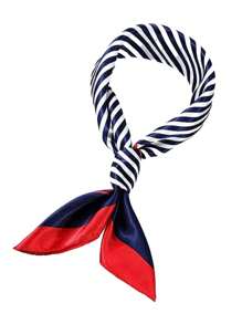 3pcs/Set New Sailor Hat, Unisex Style, Theme Party Performance Stage Sailor Cap With Blue Ribbons - White - View 3