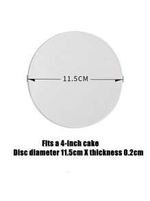 طقم بداية تنعيم الكيك 2 قطعة - قوالب أكريليك شفافة بأحجام 4/6/8 بوصة ذات حواف ملساء للإخراج السهل للكيك - غير مشحون، مثالي لمتاجر الكيك والخبازين المنزليين