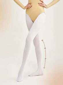 1pc Velvet Ballet Tight Tights, High Elasticity Dance Leggings - View 3