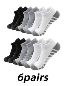 10/20/30 Pairs Breathable And Comfy Men's Crew Tennis Socks For Outdoor And Casual Wear, All-Season Unisex Tennis Socks