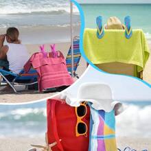 1/4pcs Beach Towel Clips, Decorative Windproof Clips, Portable Chair Clips, Plastic Clothespin, Suitable For Beach Chairs, Laundry Room, Picnic Vacation, Swimming Pool, Cruise, Durable Summer Beach Accessory