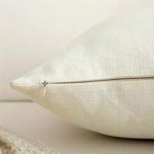 1/2/4件装海岸风情亚麻抱枕套，“爱你到海滩再回来”装饰腰枕套，可机洗拉链，梭织面料，适用于多种房间类型 - 单件装，秋季装饰，房间装饰 - 藍色 - 查看 4